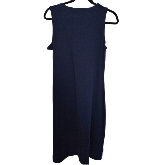 Chaps Navy Midi Dress - Picture 2 of 5